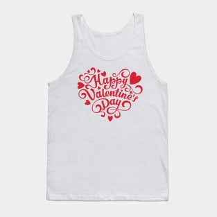 Happy Valentine's day love cute romance couple gift Tank Top